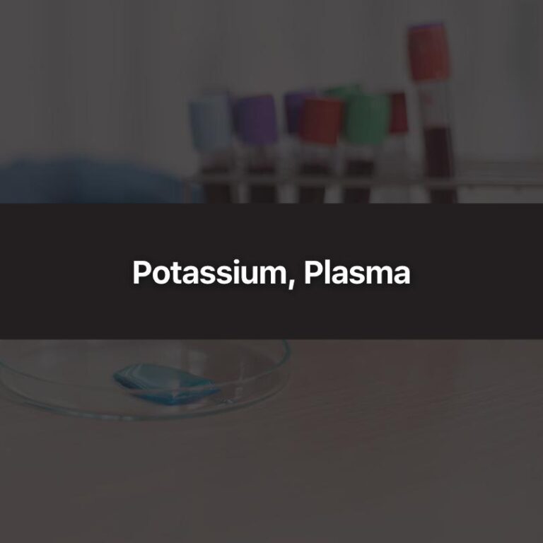 Potassium, Plasma