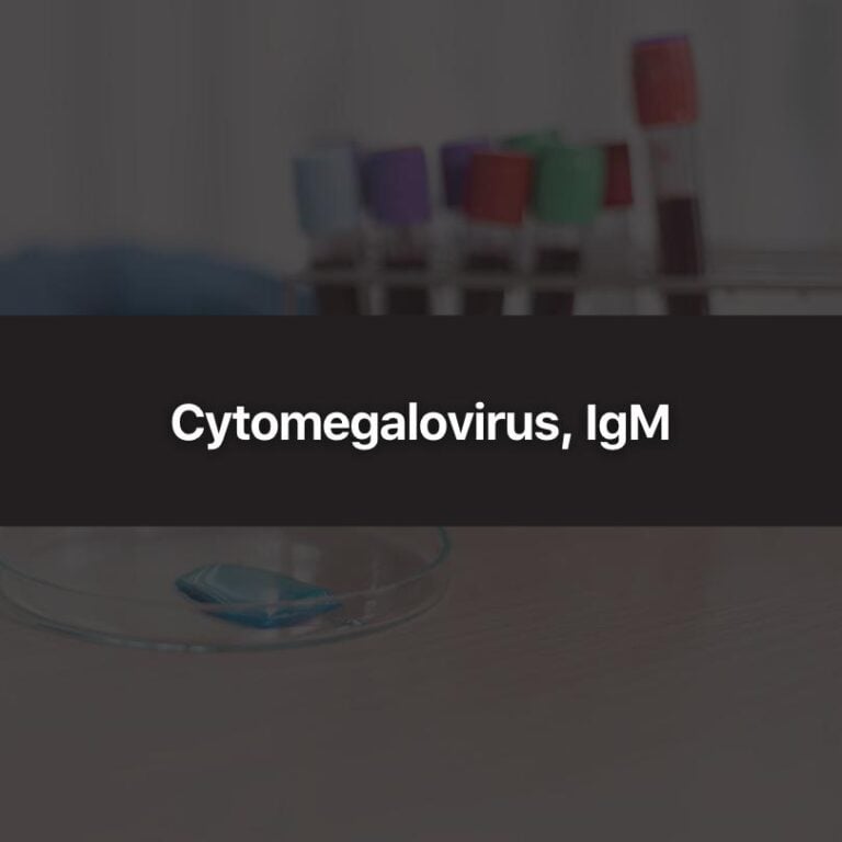 Cytomegalovirus, IgM