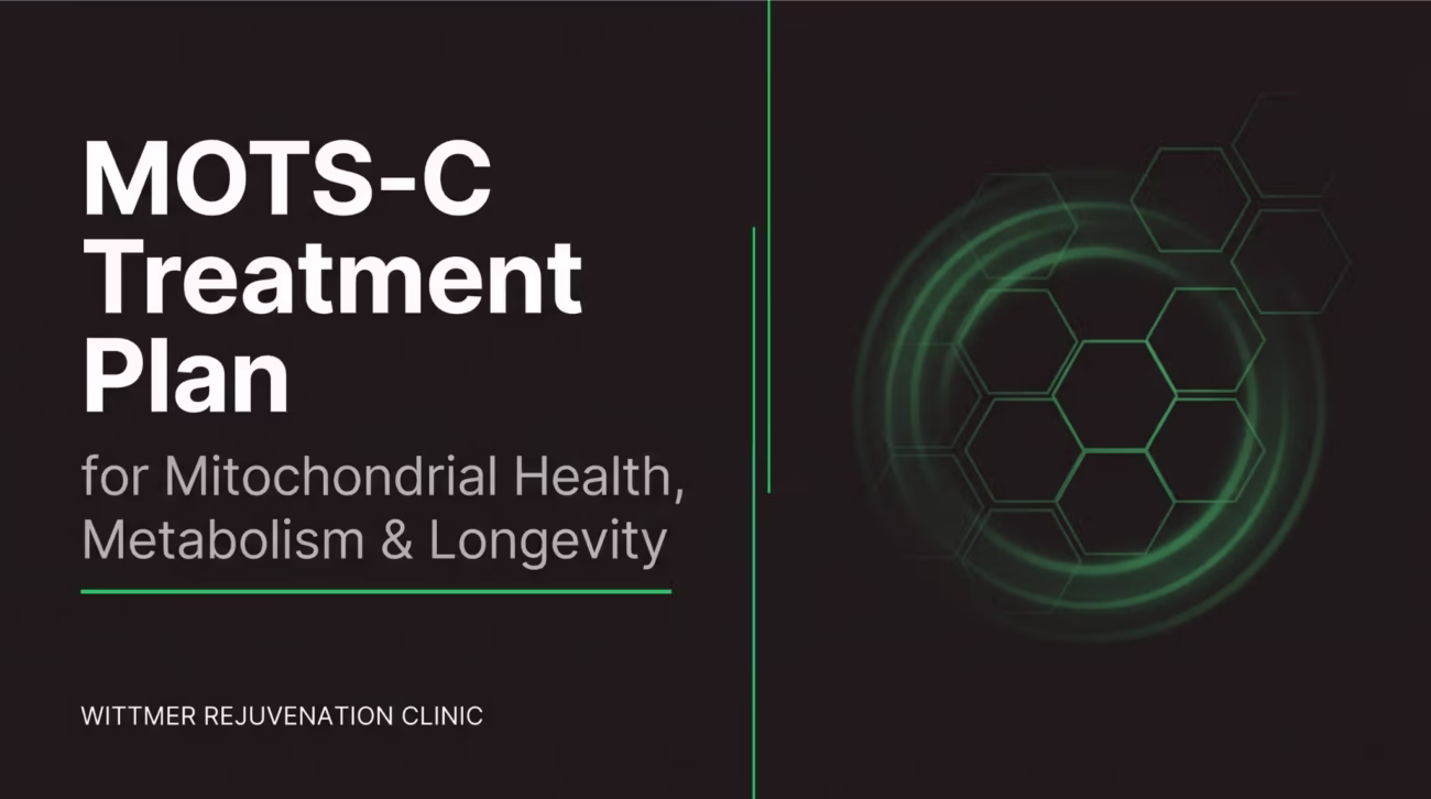 MOTS-C Treatment Plan for Mitochondrial Health, Metabolism & Longevity