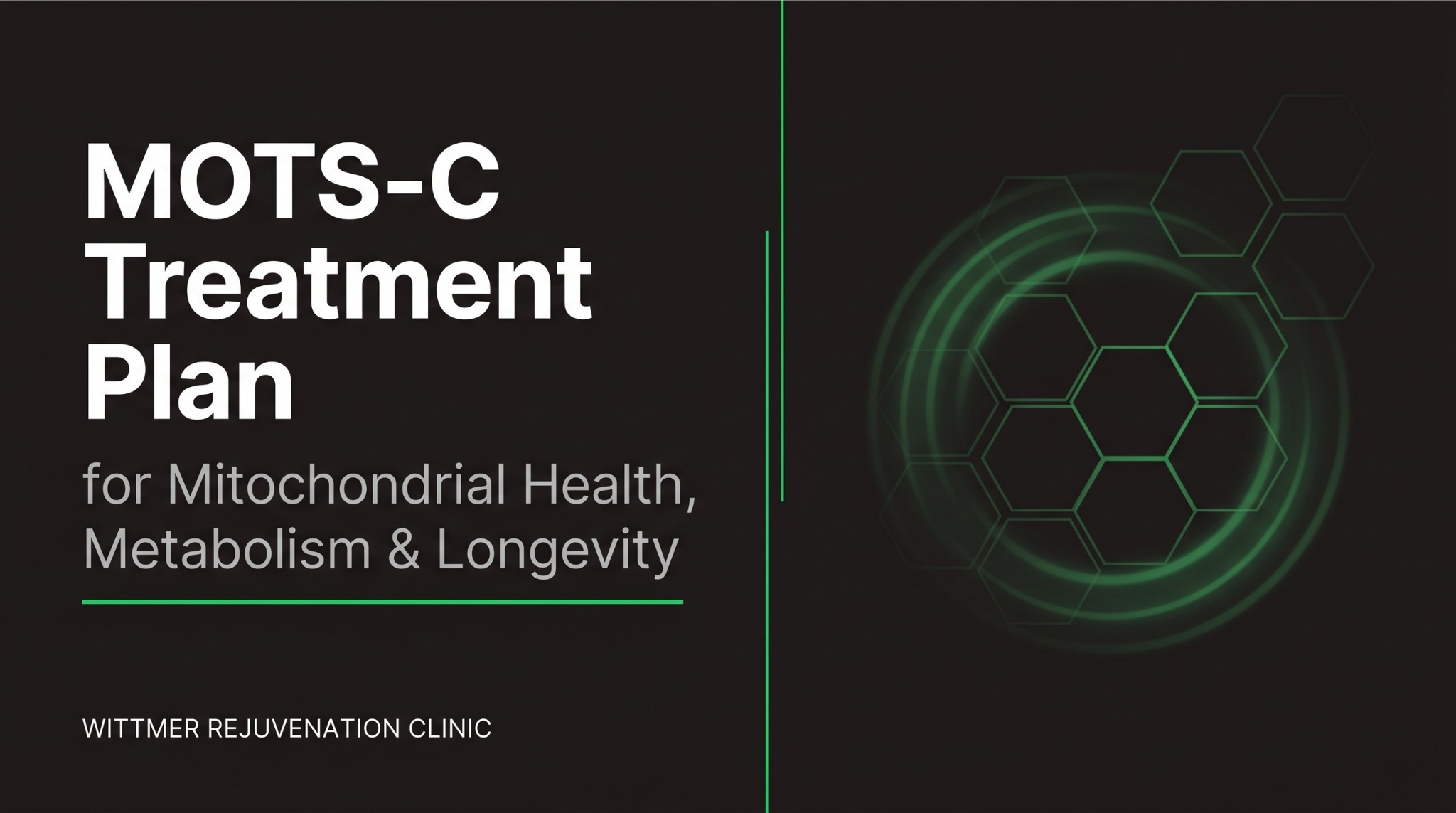 MOTS-C Treatment Plan for Mitochondrial Health, Metabolism & Longevity