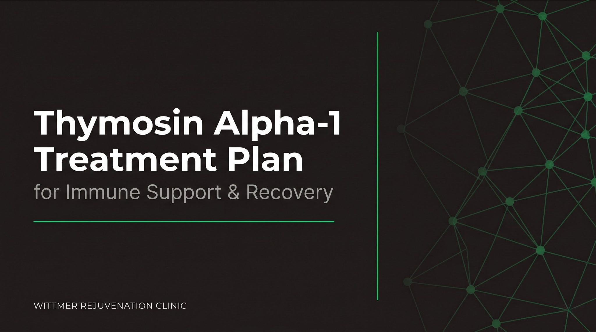 Thymosin Alpha-1 Treatment Plan for Immune Support & Recovery